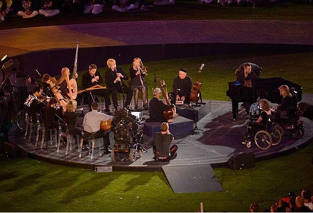 The British Paraorchestra Performing at the Olympics Closing Ceremony (Photo taken from the British Paraorchestra website)